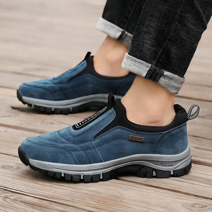 Herr Slip-on Ortopediska Promenadskor Utomhus Komfort och Stöd