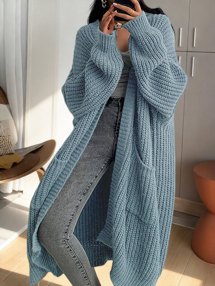 Women's Oversized Longline Knit Cardigan