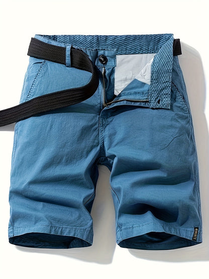 Herr Bermuda Shorts med Bälte – Avslappnad Stil för Sommar och Fritid