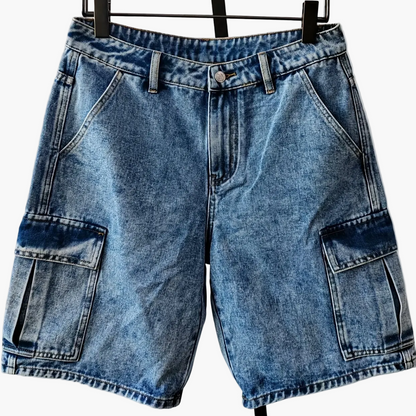 Herr Bermuda Shorts med Fickor – Avslappnad Stil för Vardagsbruk och Fritid