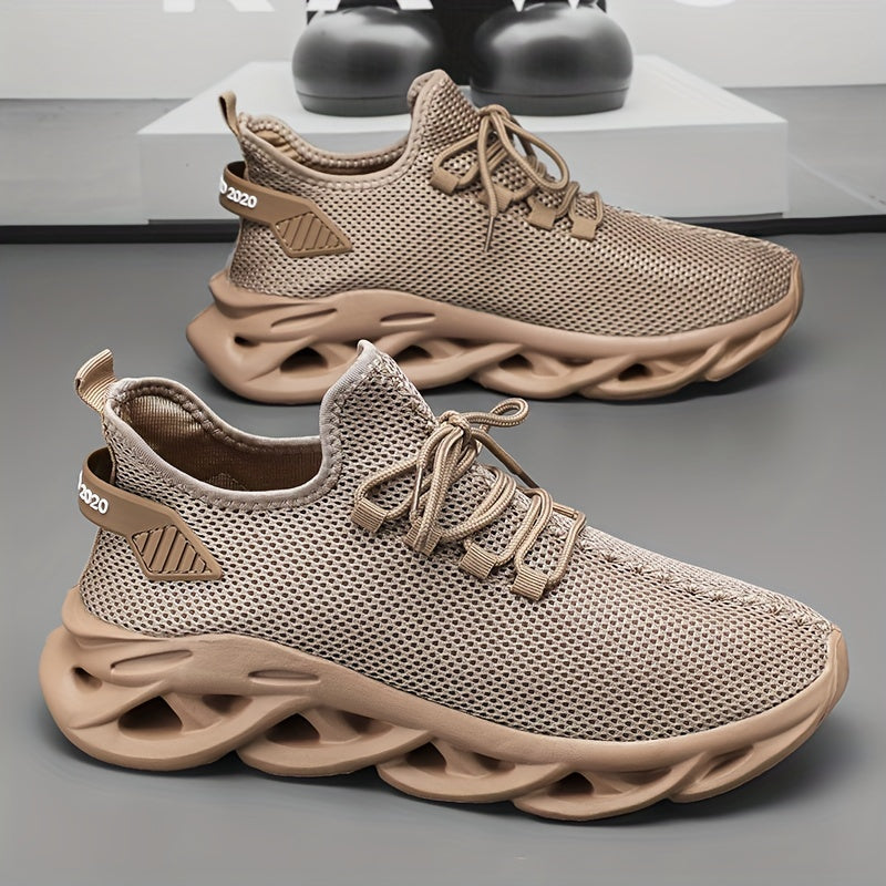 Herr Sneakers Sportiga Löparskor med Modern Design för Träning och Vardag