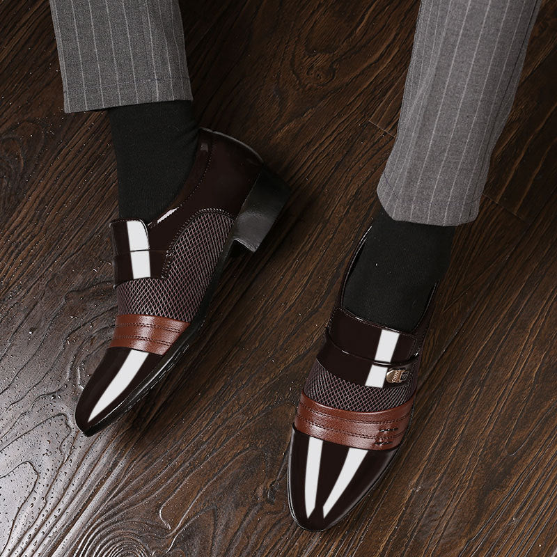 Herrskor klassiska dress loafers för affär och fest