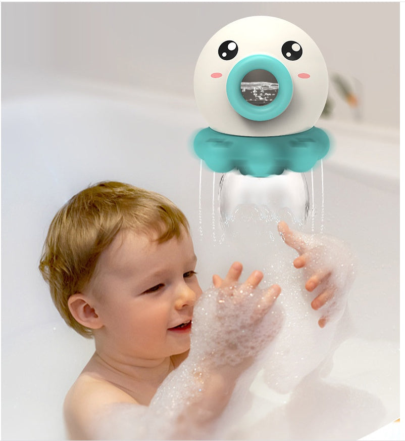 Baby Badleksak Bläckfisk Vattensprutare – Rolig Interaktiv Badleksak för Småbarn och Barn, Unisex