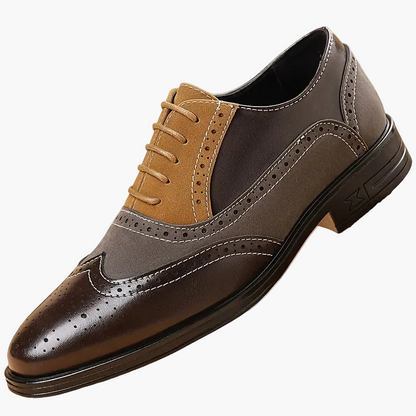 Herr Skor Klassiska Brogue Oxford Snygga Vardagsskor