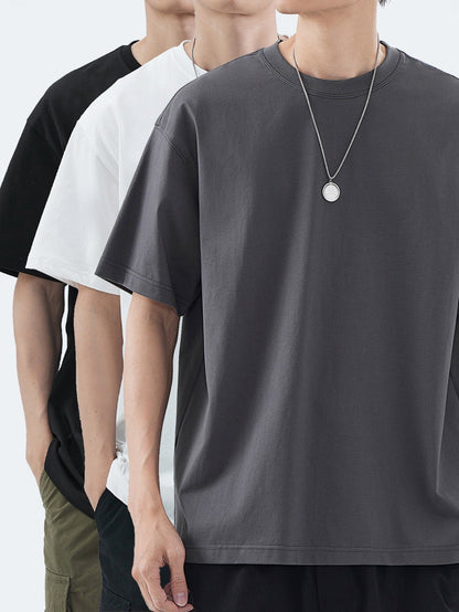 Herr T-shirt i avslappnad stil – Perfekt för vardag och fritid