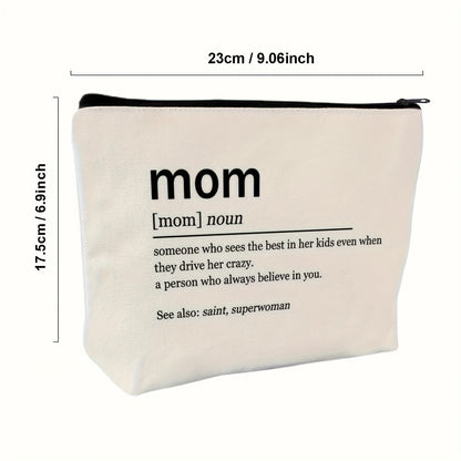 Necessär för kvinnor med rolig mamma-definition – Perfekt present till mamma, kosmetikaväska, organiserare