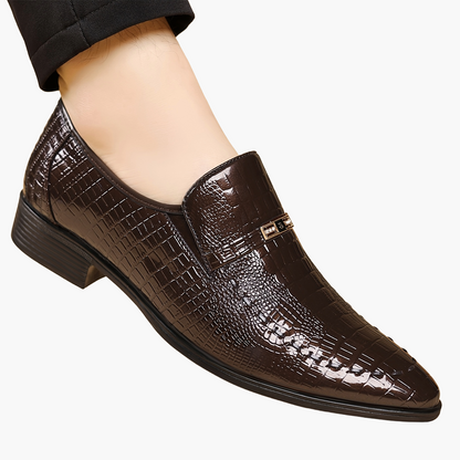 Herr Elegant Loafer Skor – Formell och Vardagsstil, Slip-on med Modern Design