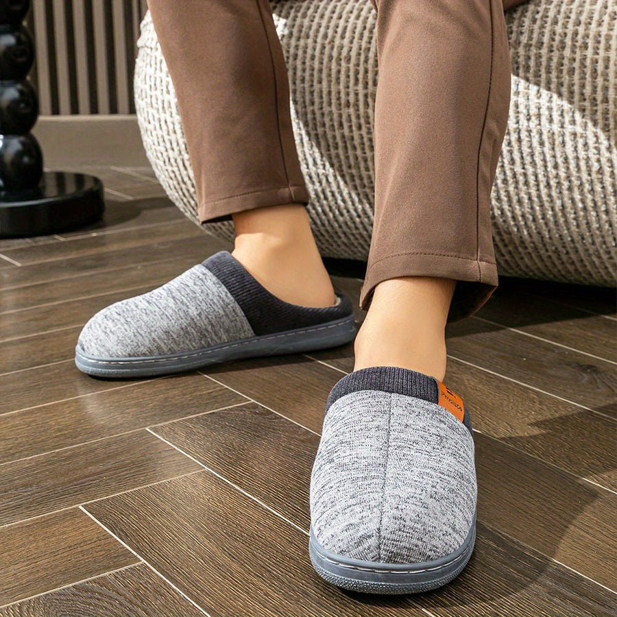 Unisex tofflor med mjukt foder och stickad ovandel, flera färger