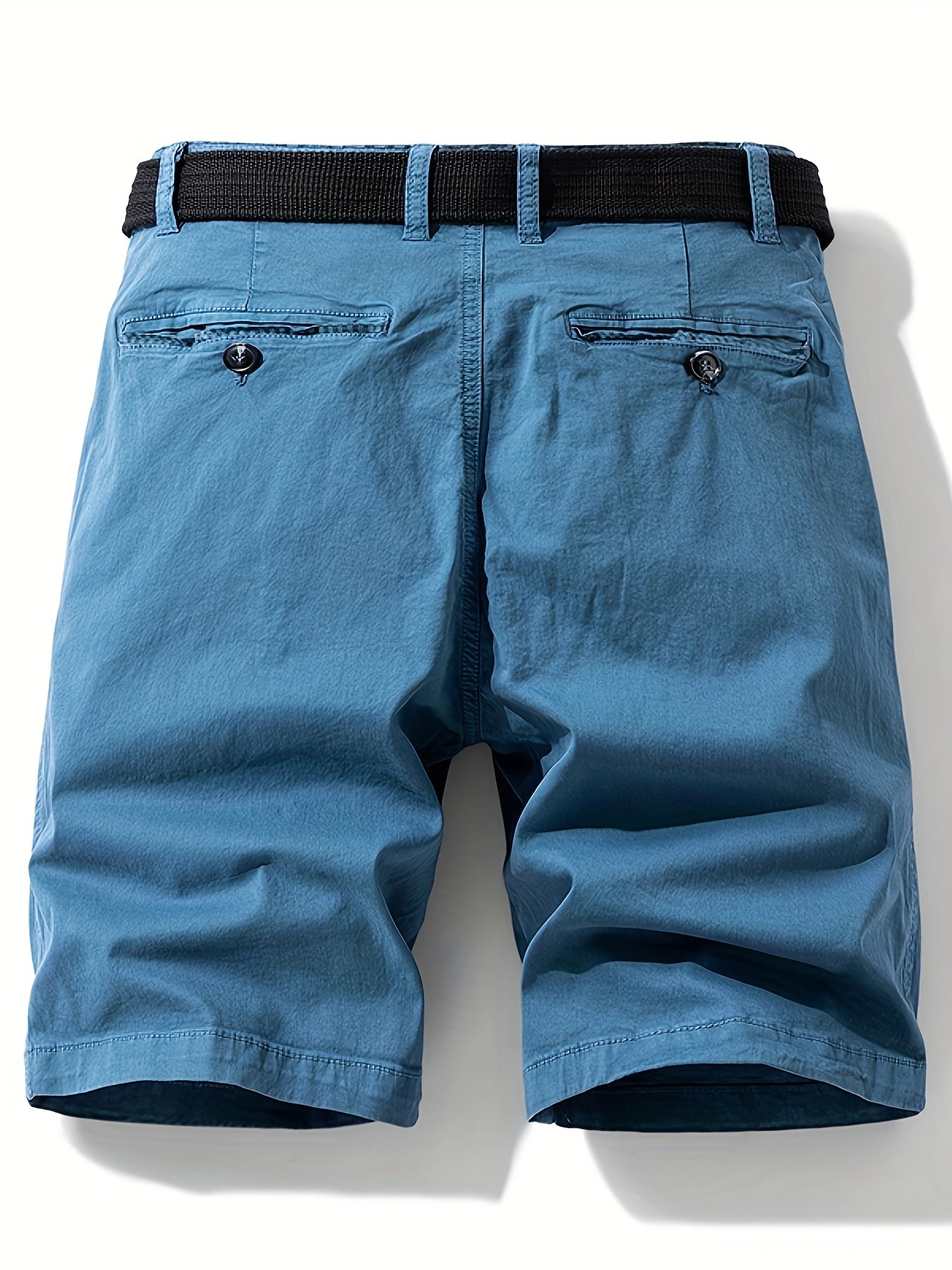Herr Bermuda Shorts med Bälte – Avslappnad Stil för Sommar och Fritid