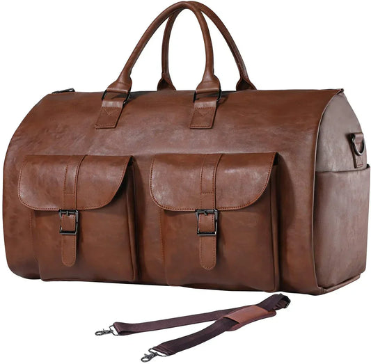 Herr Elegant Duffle Plaggväska Resväska Multifunktion för Affärsresor och Weekend