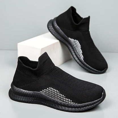 Herrar Sneakers Lättviktiga Slip-On Vardagslöparskor Streetstil