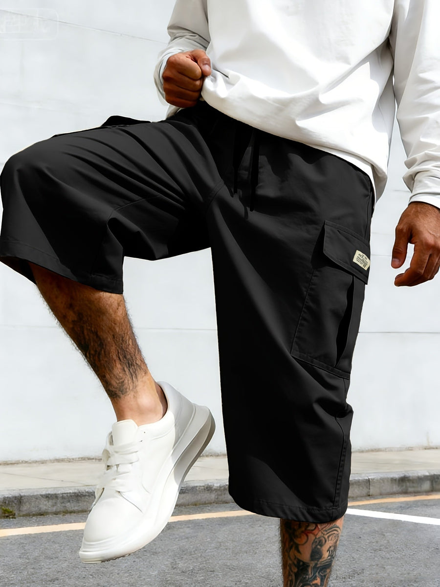 Herr Bermudashorts i cargo-stil för vardagsbruk och streetwear