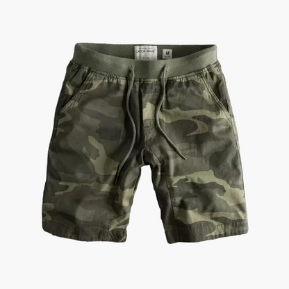 Herrshorts Kamouflage Sportiga Träningsshorts med Ledig Passform