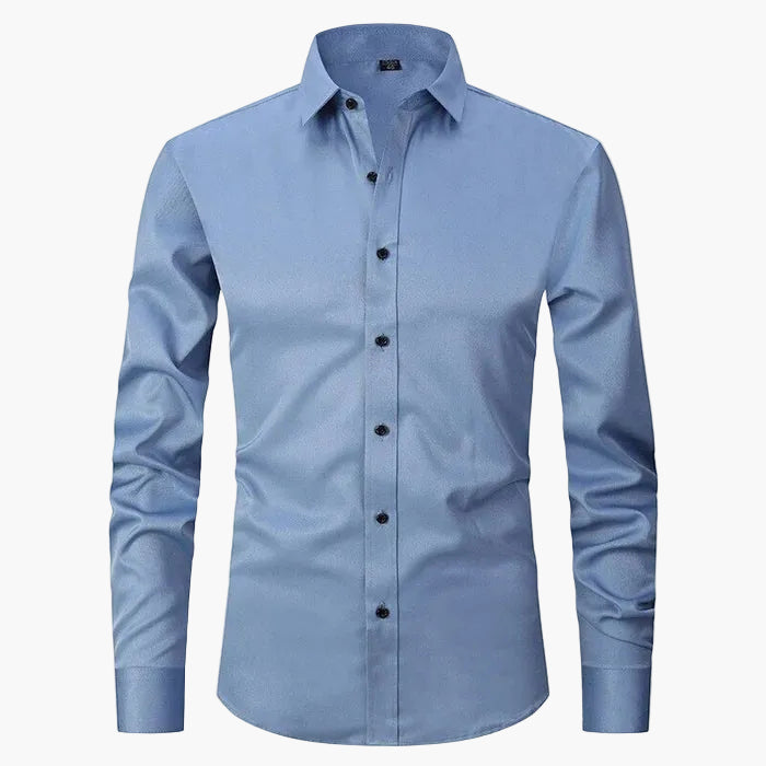 Herrskjorta Slim Fit – Business & Smart Casual, Elegant Skjorta för Arbete och Fest
