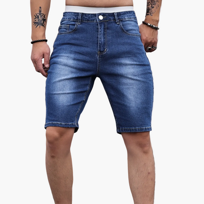 Herr Bermudashorts Skinny Jeans – Trendiga Kortbyxor för Sommar och Fritid