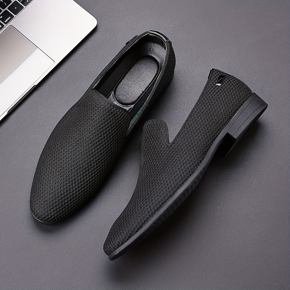 Herr Slip-On Formella Skor för Bröllop och Kontor – Elegant och Bekväm Stil
