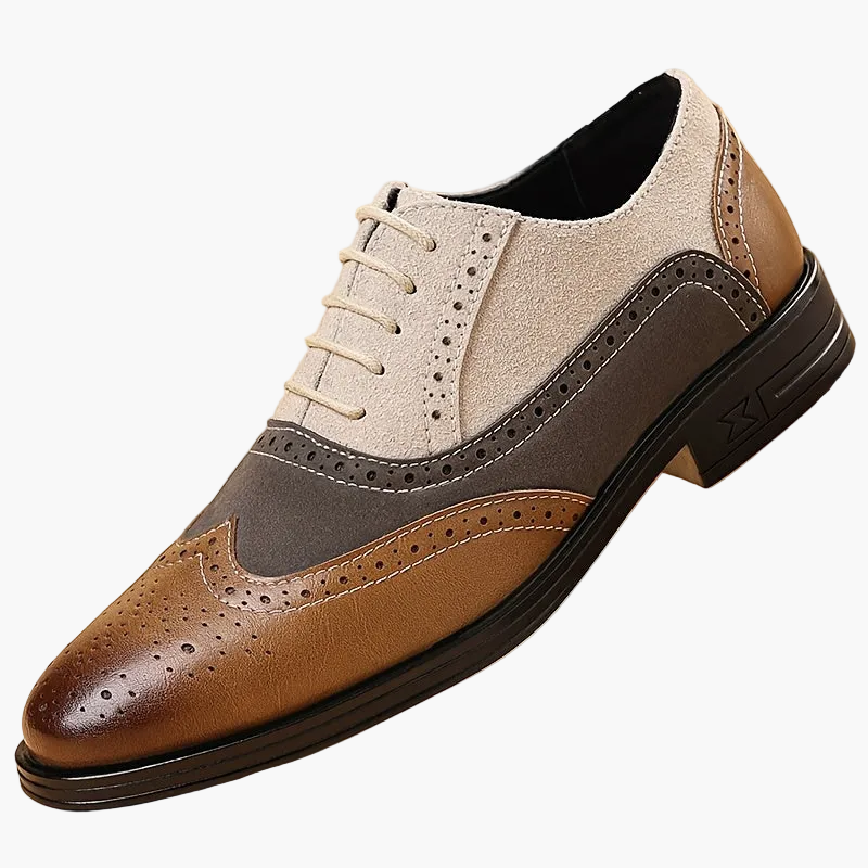 Herr Skor Klassiska Brogue Oxford Snygga Vardagsskor