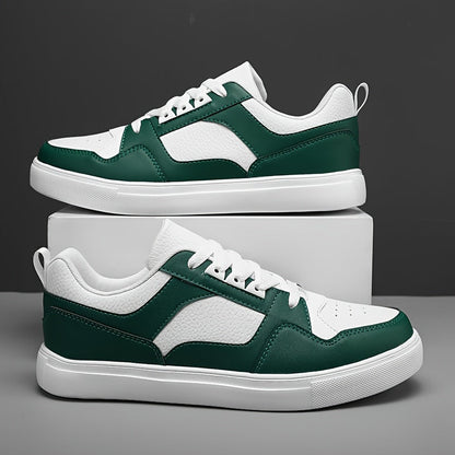 Herr Sneakers Låg Modell Preppy Stil för Vardagsbruk
