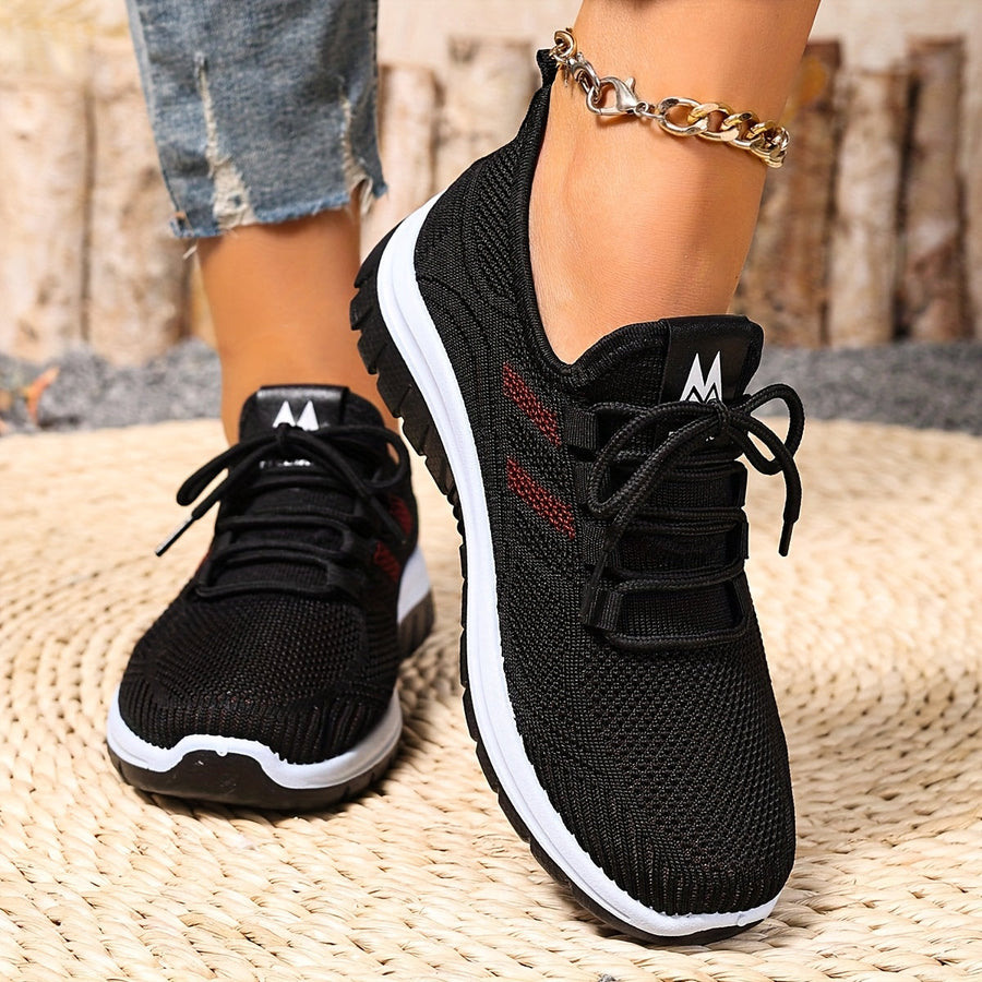 Dam Sneakers Sportiga Låga Löparskor Vardagsstil