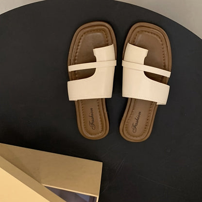 Dam Sandaler Platta Slip-in Sommarskor för Vardag och Semester