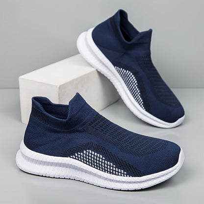 Herrar Sneakers Lättviktiga Slip-On Vardagslöparskor Streetstil
