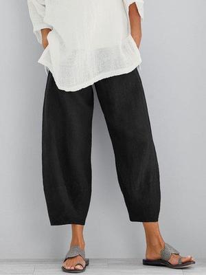 Leah – Lösa Casual Caprisbyxor för Kvinnor