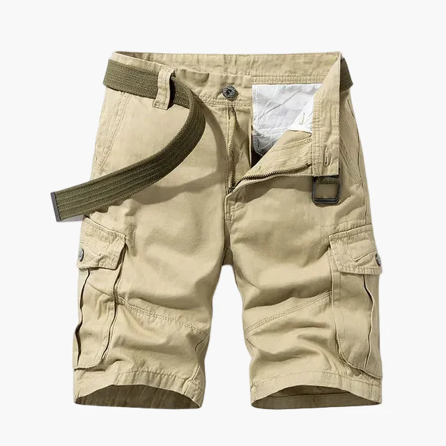 Herr Cargoshorts med Flera Fickor – Funktionella och Avslappnade Shorts för Vardag och Äventyr