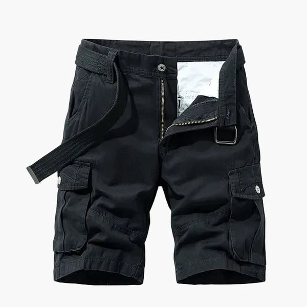 Herr Cargoshorts med Flera Fickor – Funktionella och Avslappnade Shorts för Vardag och Äventyr