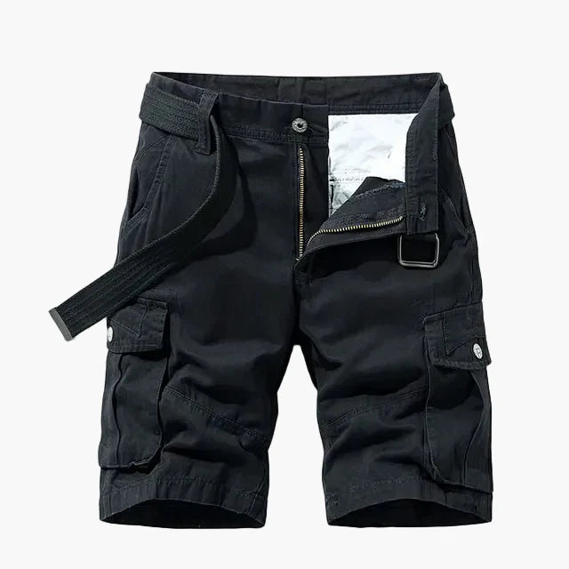 Herr Cargoshorts med Flera Fickor – Funktionella och Avslappnade Shorts för Vardag och Äventyr