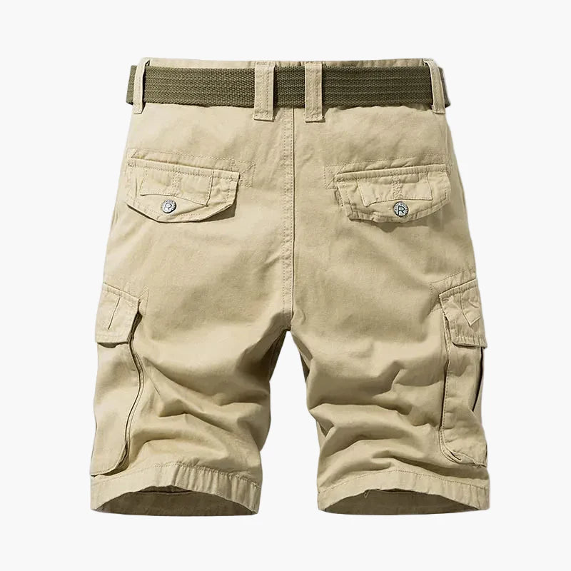 Herr Cargoshorts med Flera Fickor – Funktionella och Avslappnade Shorts för Vardag och Äventyr
