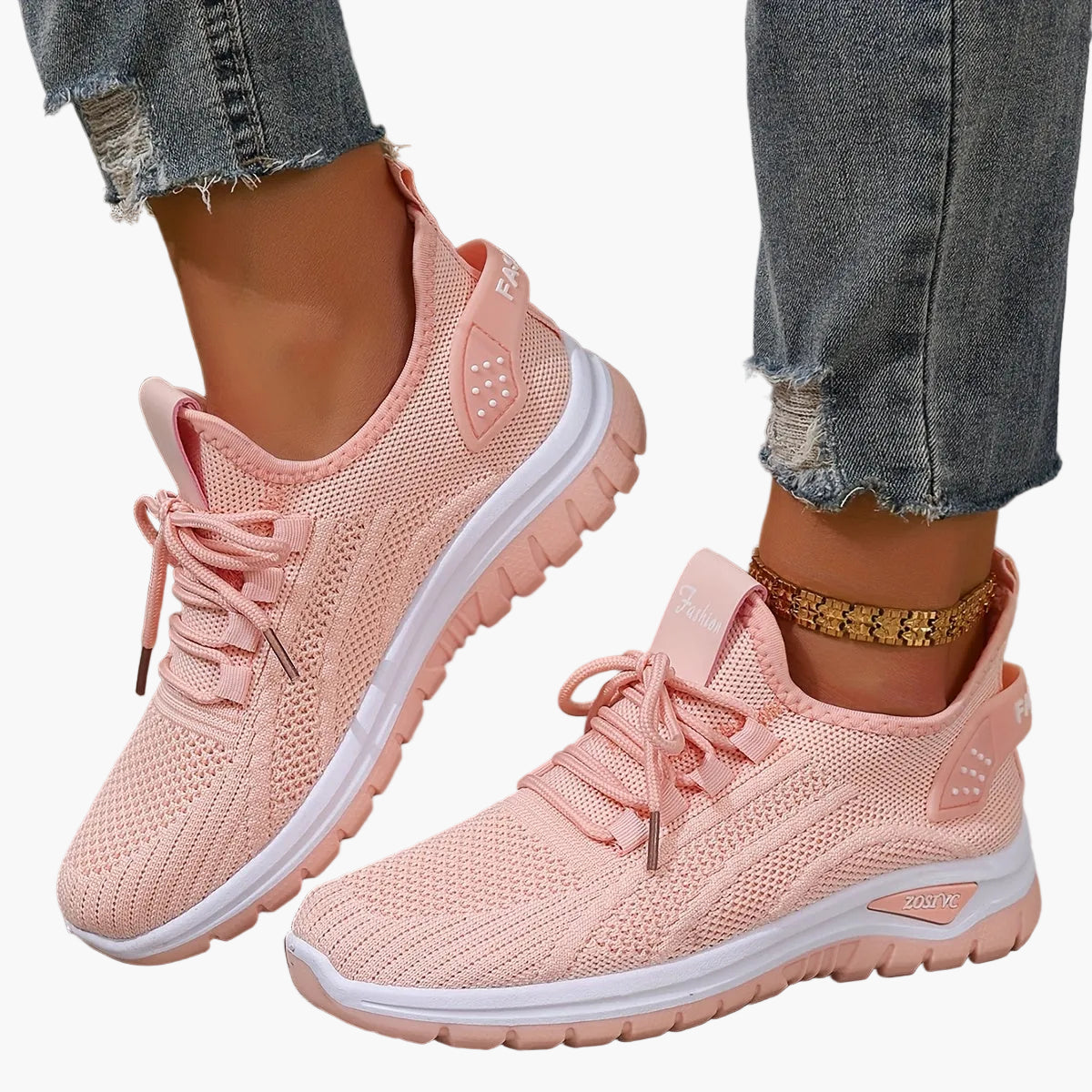 Dam Sneakers Sportiga Promenadskor Låg Modell för Vardag och Träning