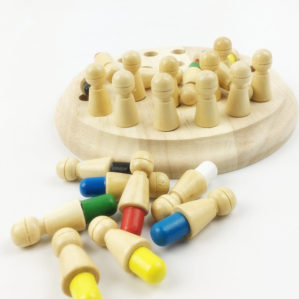 Pedagogiskt Memory Match Stick Schackspel för Barn – Utvecklande och Roligt Familjespel