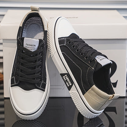 Herr Sneakers Låg Modell Retro Skatestil – Mode och Komfort för Vardagsbruk