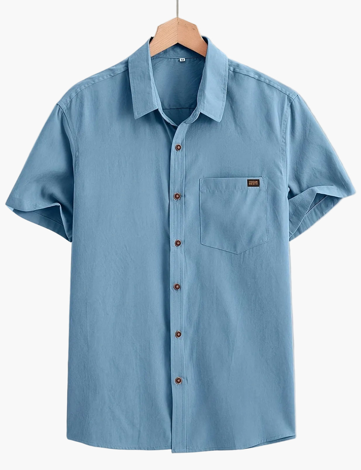 Herr Skjorta Kortärmad Casual Stil Perfekt för Sommar och Vardag