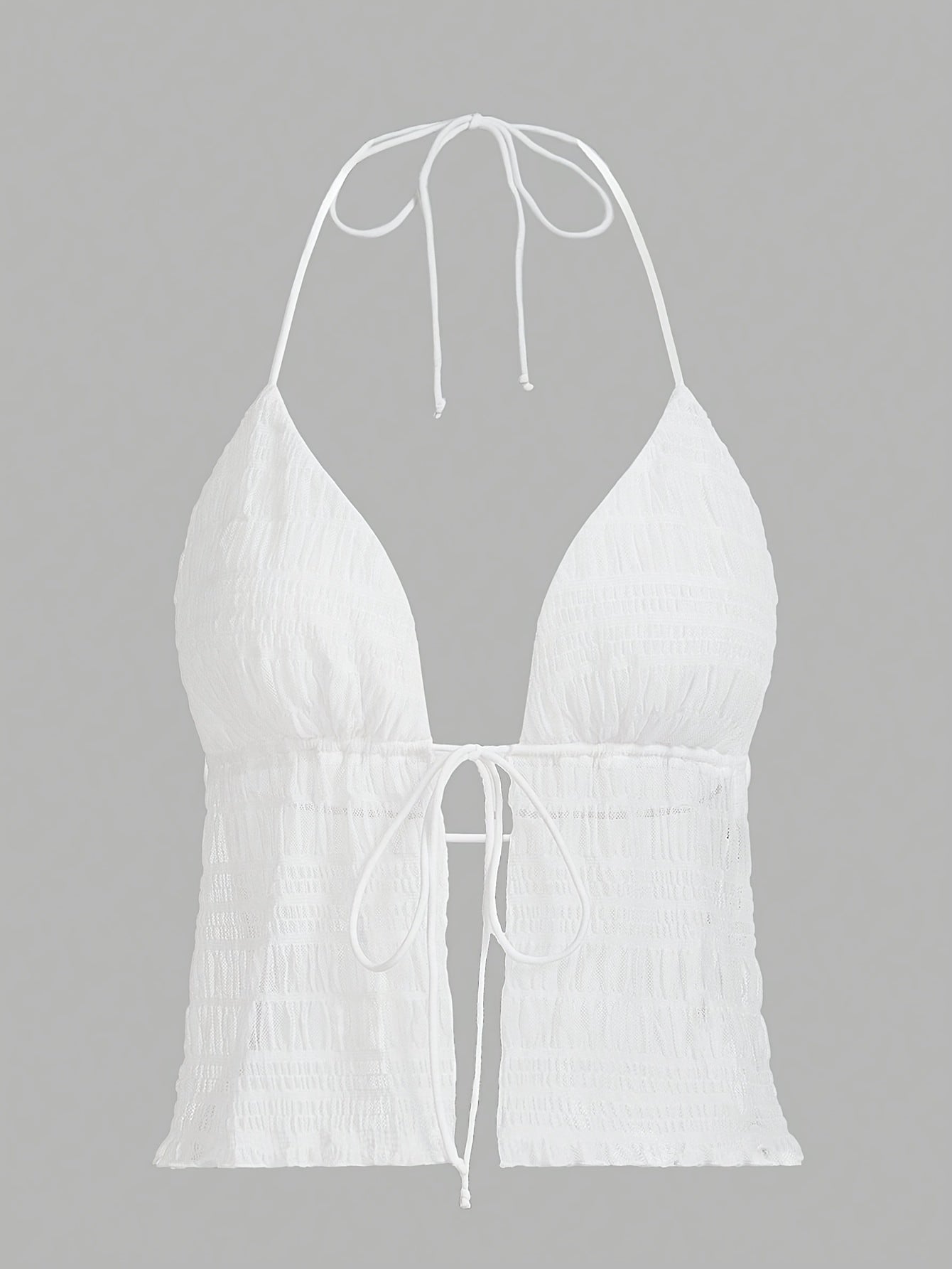 Dam Halterneck Ruched Party Camisole Topp – Trendigt Festmode