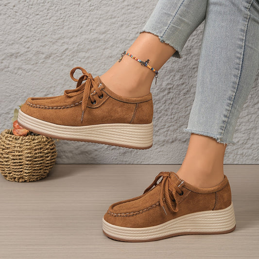 Dam Sneakers med Platåsula – Trendiga Lågskor för Vardagsbruk