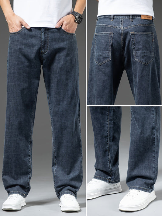 Herr Jeans Ledig Rak Passform Vardagsstil