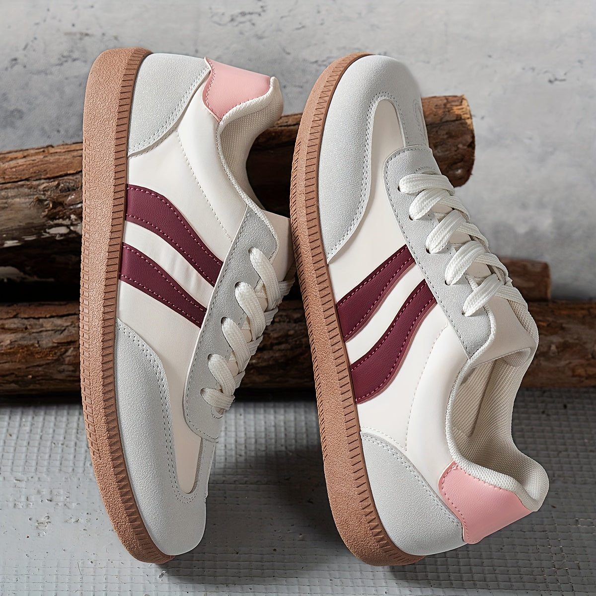 Dam Sneakers Retro Stil Vardagsskor Bekväma Träningsskor