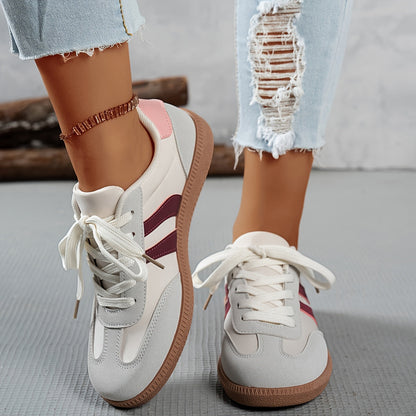 Dam Sneakers Retro Stil Vardagsskor Bekväma Träningsskor