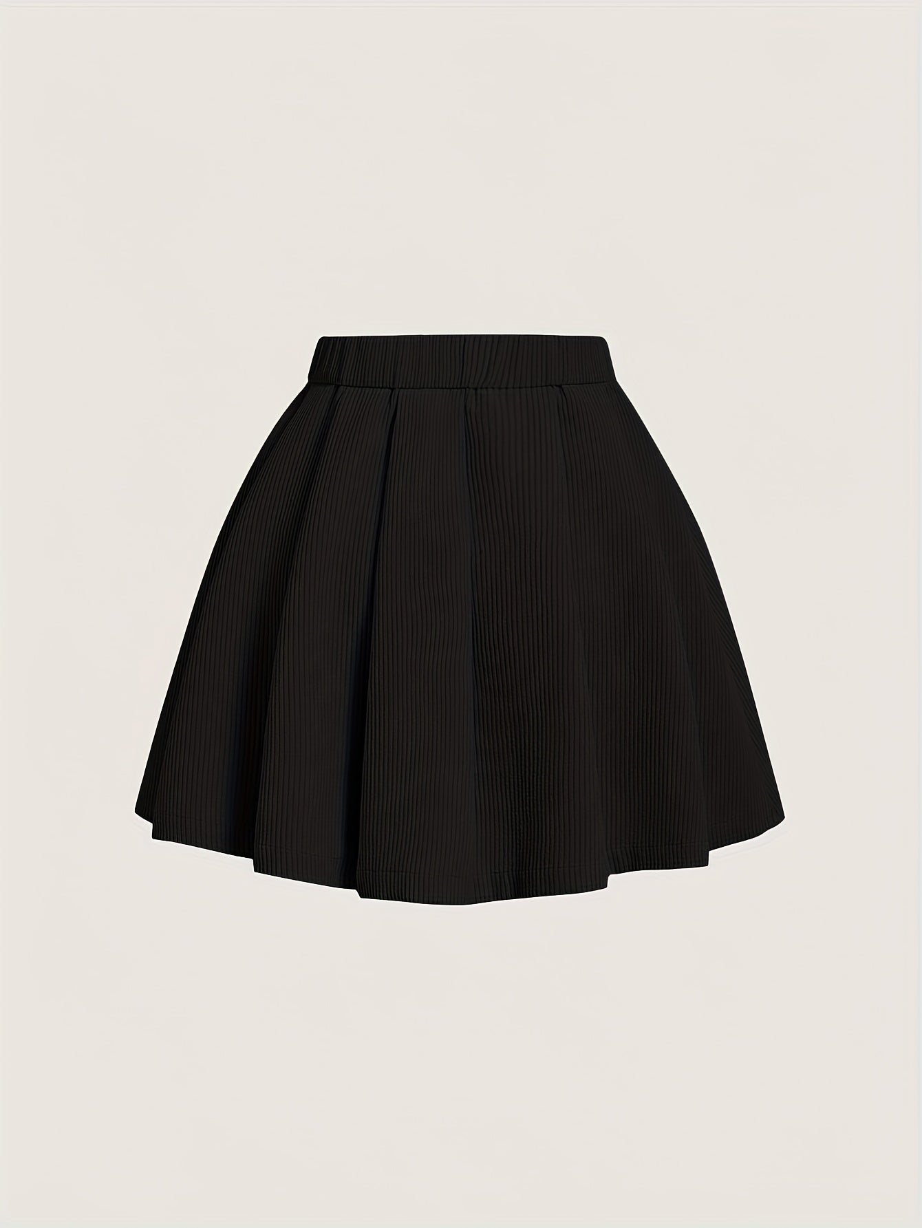 Dam Kjol Plisserad A-linje Elegant Vardagsstil