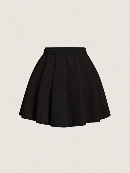 Dam Kjol Plisserad A-linje Elegant Vardagsstil