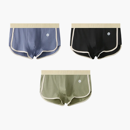 Dam Retro Sportiga Ribbade Trosor 3-pack – Bekväma och Ventilerande Underkläder