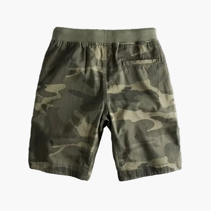 Herrshorts Kamouflage Sportiga Träningsshorts med Ledig Passform