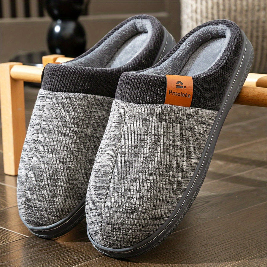 Unisex tofflor med mjukt foder och stickad ovandel, flera färger
