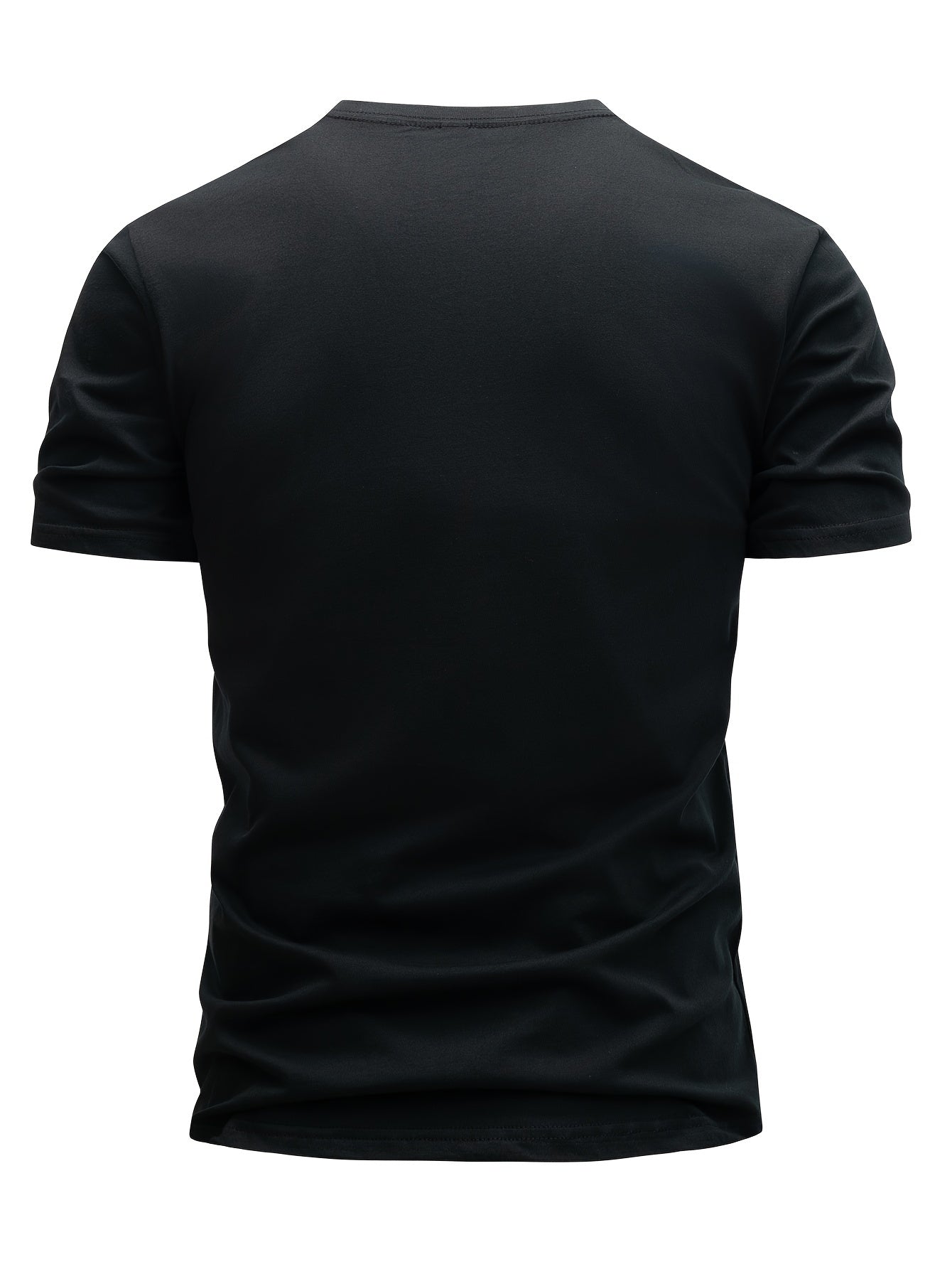 Herr T-shirt Modern Casual Stil "Whatever" Tryckt Design – Perfekt för Vardagsbruk