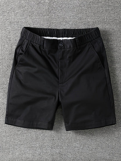 Herrarnas klassiska vardagsshorts med elastisk midja – stilrena och bekväma för fritid och stadsliv