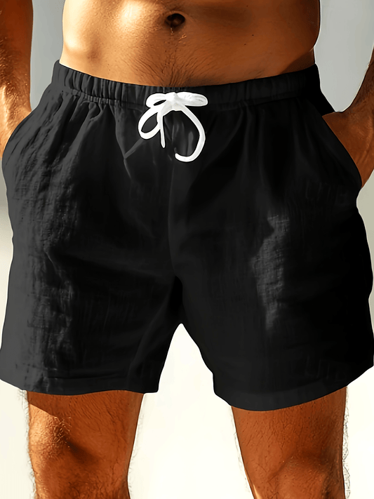 Herrshorts med dragsko – Boho stil för strand och fritid