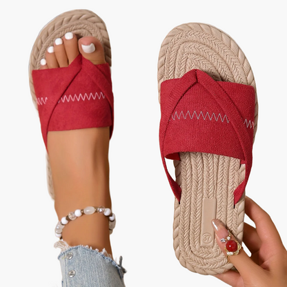 Dam Sandaler Slip-in Sommar Preppy Stil Fritidsskor