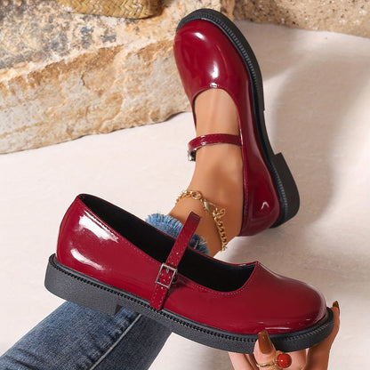 Dam Mary Jane Skor – Klassiska Preppy Loafers för Vardag och Fest