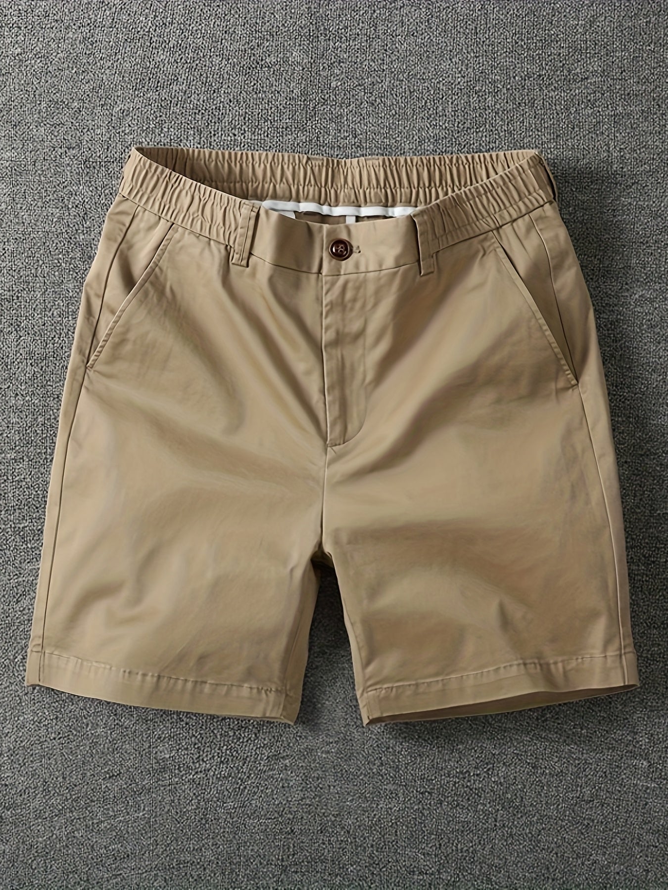 Herrarnas klassiska vardagsshorts med elastisk midja – stilrena och bekväma för fritid och stadsliv